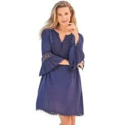 Swim 365 Women’s Plus Size Embroidered Crinkle Cover Up -Swimwear Promotion Store GUEST 1eeca9fb 6770 4dea a4de 6f38cdfb9208