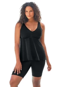 Swim 365 Women’s Plus Size Flowy Tankini Top -Swimwear Promotion Store GUEST 323750d7 09b4 49e5 be86 5628451350b9