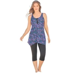 Swim 365 Women’s Plus Size Longer-Length Tankini Top -Swimwear Promotion Store GUEST 4268feb9 97cc 47e3 bacf c3f1813c5c90