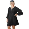 Swim 365 Women’s Plus Size Embroidered Crinkle Cover Up