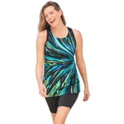 Swim 365 Women’s Plus Size Longer-Length Racerback Tankini Top 23 Swim 365 Women’s Plus Size Longer-Length Racerback Tankini Top -Swimwear Promotion Store GUEST 58dc7880 4f8f 47af 9e42 33899e79df70