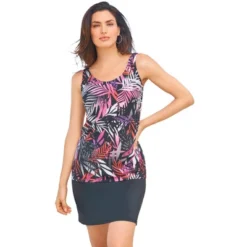 Swim 365 Women’s Plus Size Longer-Length Scoop Neck Tankini Top -Swimwear Promotion Store GUEST 5fce48de 33c1 4b23 84bf aa5a5912d7d3