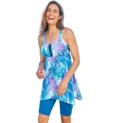 Swim 365 Women’s Plus Size Longer-Length Tankini Top -Swimwear Promotion Store GUEST 6ce7b2f5 9cf7 424b b23a 869df2fe5586