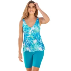 Swim 365 Women’s Plus Size Flowy Tankini Top -Swimwear Promotion Store GUEST 73e72213 79fd 4a94 b96c 676b100eac79
