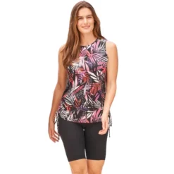 Swim 365 Women’s Plus Size Chlorine Resistant Swim Tank Coverup With Side Ties -Swimwear Promotion Store GUEST 7bc1c0de 6493 4d7e bb93 23f8d4e7c927