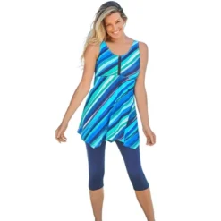 Swim 365 Women’s Plus Size Longer-Length Tankini Top -Swimwear Promotion Store GUEST 81976c1d 7e11 4315 8717 06ada8c798b8