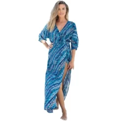 Swim 365 Women’s Plus Size Faux-Wrap Swim Cover Up -Swimwear Promotion Store GUEST 86b87c85 7072 4b91 a392 e48d2d51cbaf