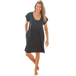Swim 365 Women’s Plus Size Box-Pleat Cover Up -Swimwear Promotion Store GUEST 99dd1598 f718 49cf ba60 1dfeb7d4d29c
