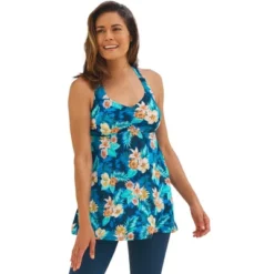 Swim 365 Women’s Plus Size Longer Length Braided Tankini Top -Swimwear Promotion Store GUEST 9d43ec88 fa94 40b4 9c6e 7e7a98a02589