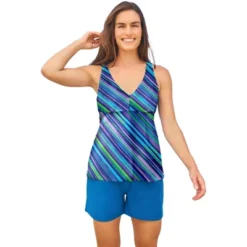 Swim 365 Women’s Plus Size Flowy Tankini Top -Swimwear Promotion Store GUEST 9e6c83e4 8c16 43d6 88db 46b01f598e58