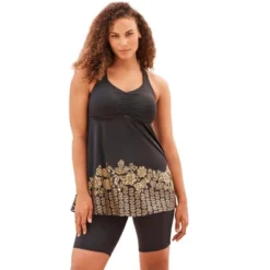 Swim 365 Women’s Plus Size Longer Length Braided Tankini Top -Swimwear Promotion Store GUEST a271c773 75ce 4d94 bf6b 6481aad5dcb7