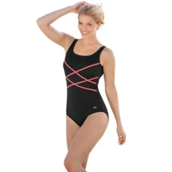 Swim 365 Women’s Plus Size Crisscross Front Maillot