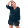 Swim 365 Women’s Plus Size Scallop Lace Cover Up