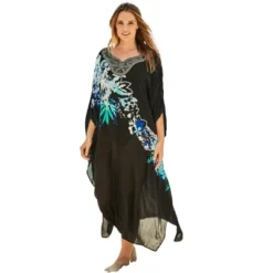 Swim 365 Women’s Plus Size Long Embellished Cover Up -Swimwear Promotion Store GUEST c507d87d 83c9 4af5 b0c0 fc3fe449266c