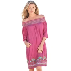 Swim 365 Women’s Plus Size Off-The-Shoulder Cover Up -Swimwear Promotion Store GUEST d1f95c94 6fb6 4b01 8006 86faec4f2c04