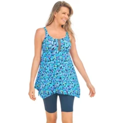 Swim 365 Women’s Plus Size Longer-Length Tankini Top -Swimwear Promotion Store GUEST d23490d0 c373 4d5e b4b8 d1ed1d7f3e74
