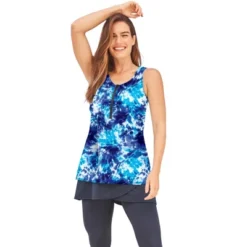 Swim 365 Women’s Plus Size Zip Front Posture Bra Tankini Top -Swimwear Promotion Store GUEST e6964cbd 6242 4458 9f82 0ff45b5a29df