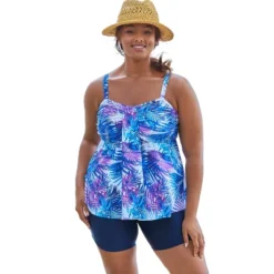 Swim 365 Women’s Plus Size Flyaway Tankini Top With Bust Support -Swimwear Promotion Store GUEST ee4b622a 4b4b 4a57 ba87 1a57f1460eb6